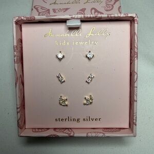Annabelle Lilly Gold and Silver Stud Earrings Set